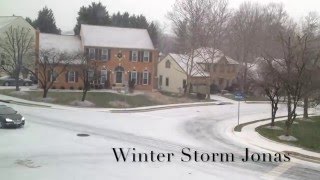 Winter Storm Jonas Time Lapse in 60 seconds from Washington DC Suburbs