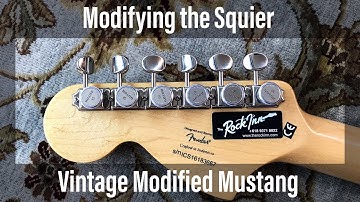 Modifying the Squier VM Mustang | Part 6: Installing Locking Tuners