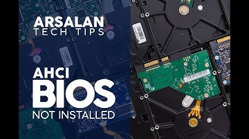 [Solved] AHCI BIOS Not Installed Error