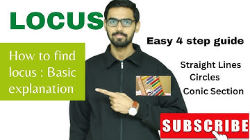 How to find Locus  Coordinate geometry JEE  #locus #coordinategeometry #straightline #circle #conic