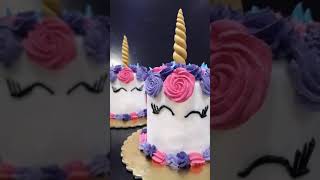 Unicorn Beautiful Twins Mini Fondant Cake Design shorts unicorncake fondantminicake  minicake