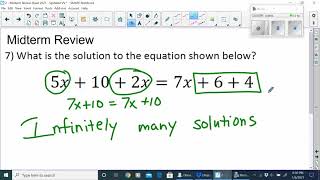 MATH - Midterm Review (8th Grade and IA) screenshot 4