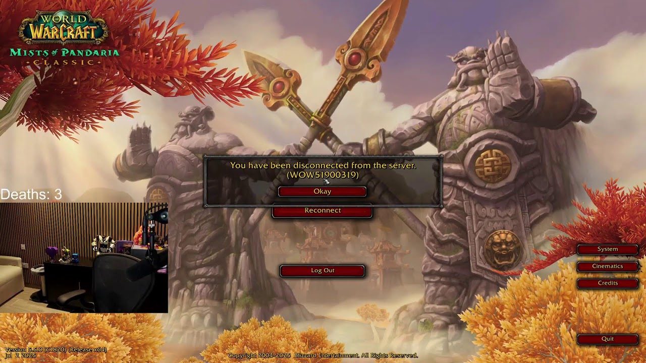 🐼 MOP CLASSIC PREPATCH DAY 7 🐼 Death Knight Leveling 🐼 1440p