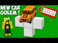 This is THE NEWEST WAY TO SPAWN CAR GOLEM in Minecraft ! NEW SECRET GOLEM !