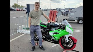 1 круг на трассе Игора Драйв глазами новичка. Большой конфиг. Kawasaki zx6-r 2009г.в.