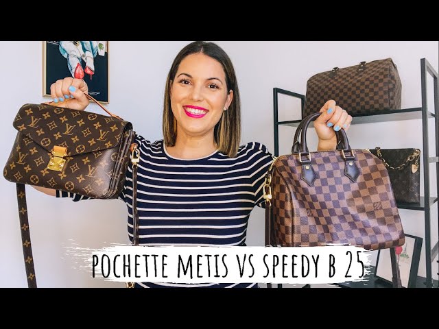 LV Pochette Metis Reverse Monogram Reveal and Comparison with Speedy B 25 