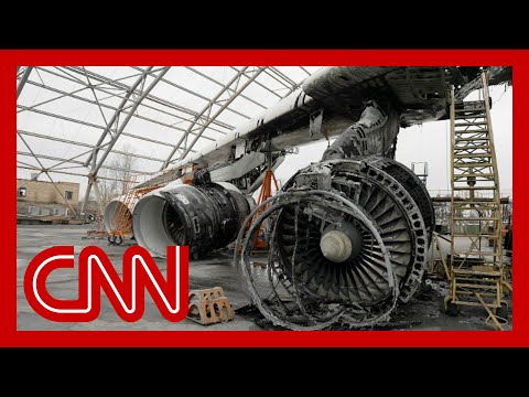 CNN reporter gets up close look at plane Russia destroyed