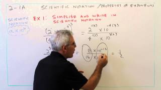 2-1A--Scientific Notation & Properties of Exponents