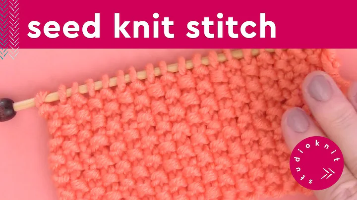 Knit the Easiest Seed Stitch Knitting Pattern (2 Row Repeat)