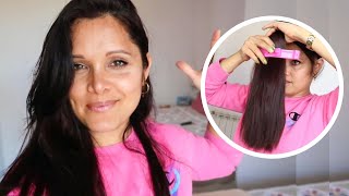 Me corto el CABELLO EN CAPAS yo misma y me preparo para un cambio de look | Mey GR