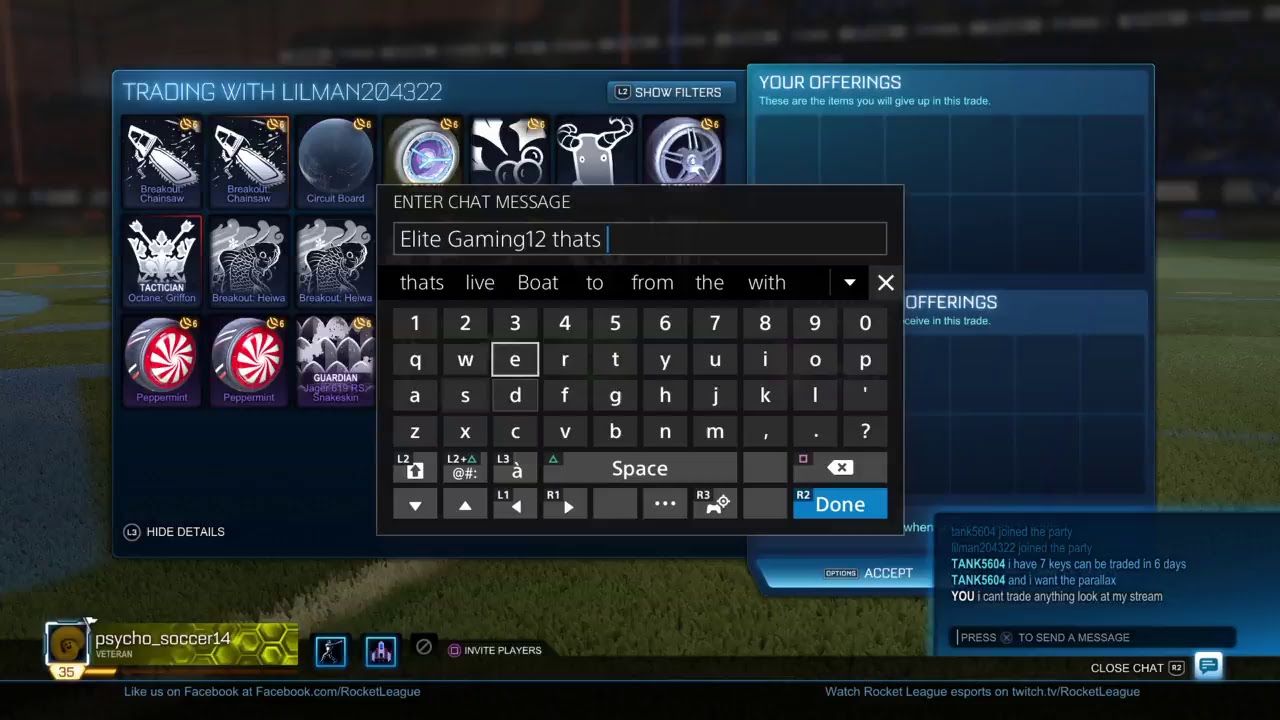 Playing Duos on Rocket League w/tank5604