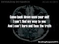 Breaking benjamin  without you lyrics on screen