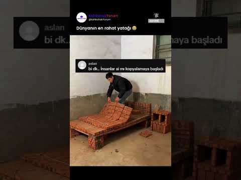Dünyanın en rahat yatağı olabilir😂