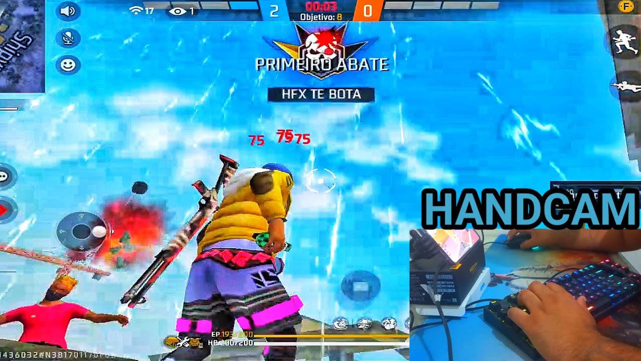 MOBILADOR MOSTRANDO AS MÃOS EM X1(HANDCAM)