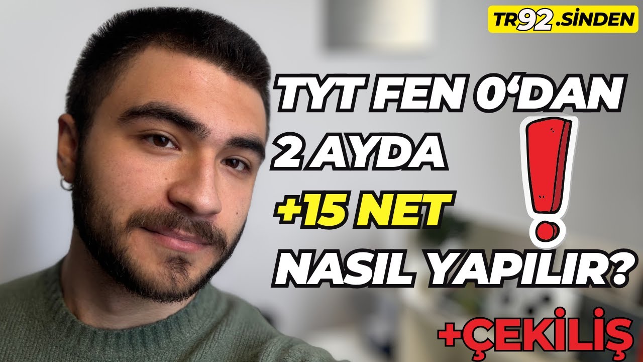 ‼️TYT FEN'DE +15 NET ÇOK KOLAY! Hangi kanallar, konular, nasıl? #yks2024 #ayt #tyt