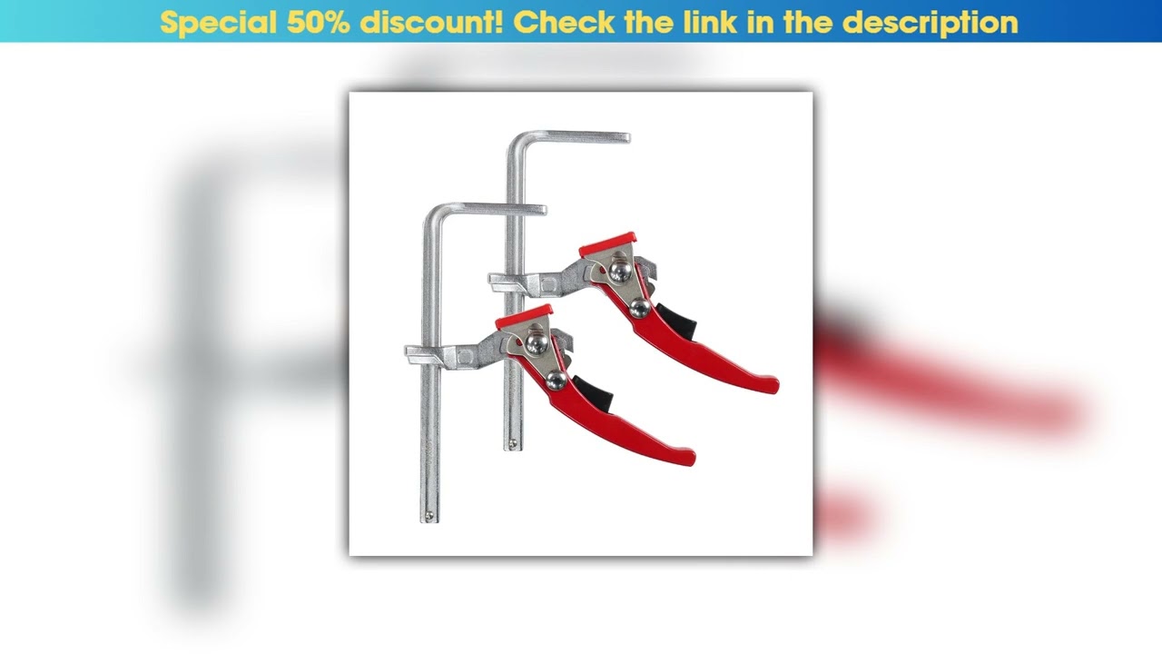 First Look 2PC Alloy Steel Upgrade Quick Ratchet Track Saw Guide Rail Clamp MFT Clamp for MFT Table