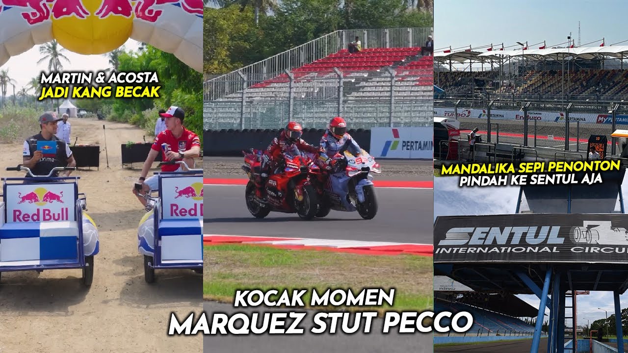 NGAKAK MOMEN Pecco NGOJEK Marquez 🏁 Martin Main Becak Race 🏁 Jurnalis ...