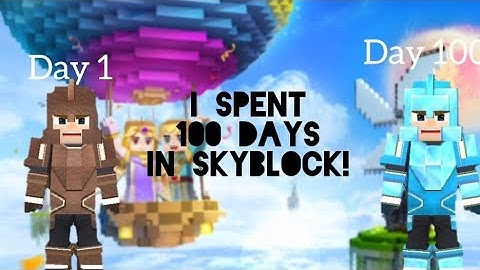 I Spent 100 Days In Blockman Go Skyblock! Started All Over