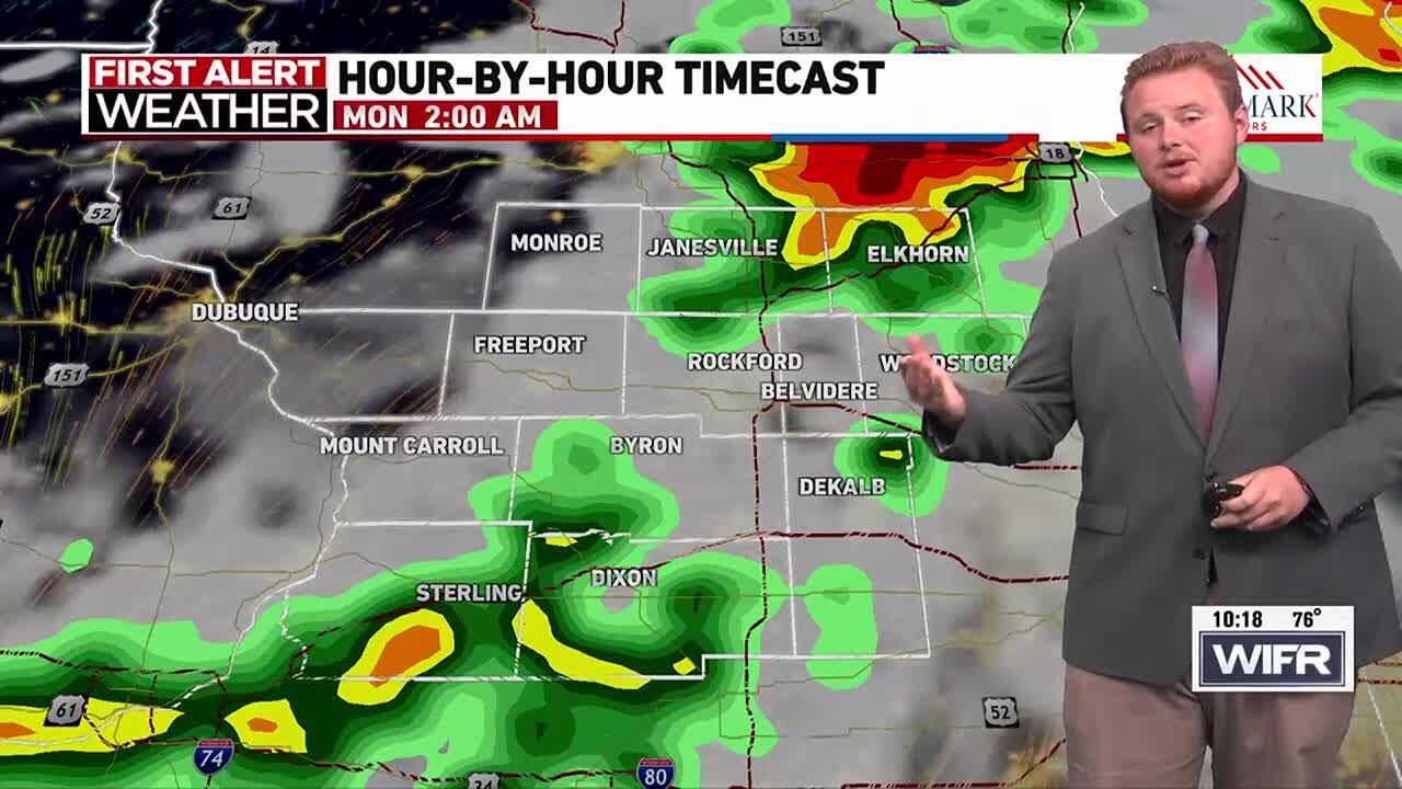 Showers and storms headline the start to the week - YouTube