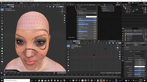 Creating The Blue hair Robotica in Character Creator 3 and Blender_Part 2
