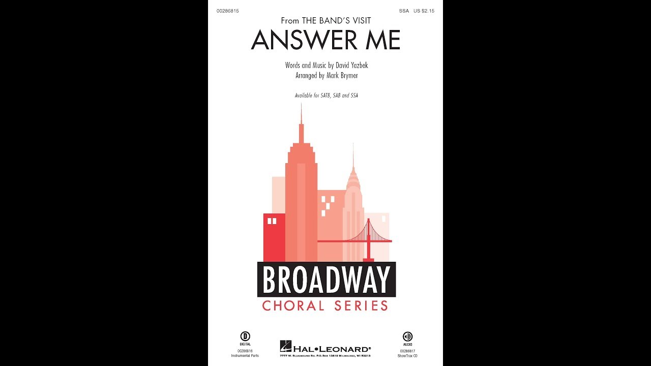 Answer Me (SSA Choir) - Arranged by Mark Brymer