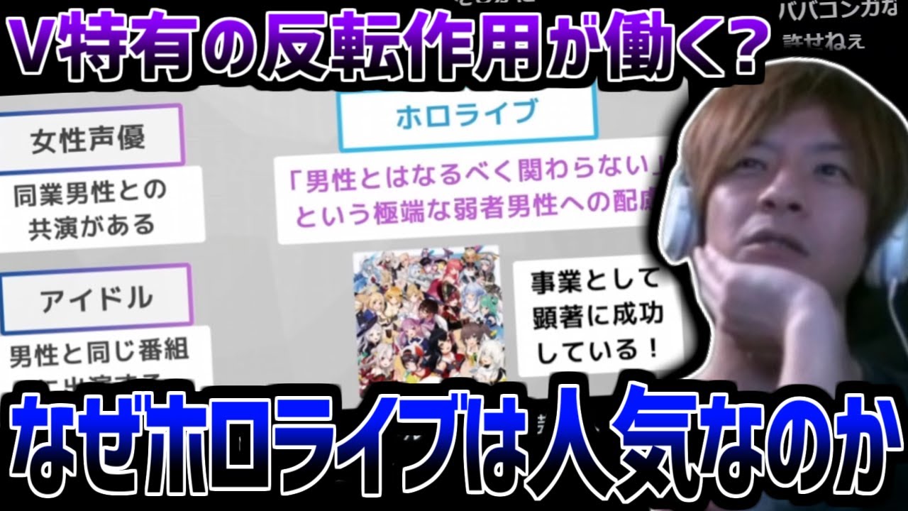 なぜ女性Vtuberが人気なのかを解説した動画を見るおおえのたかゆき【2024/04/2】