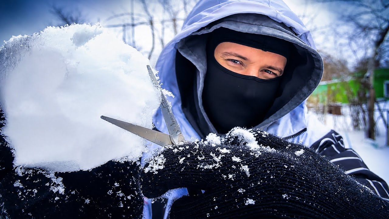 ASMR | Cutting Snow Part 2 - YouTube