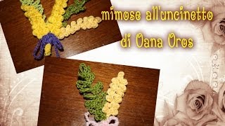 mimose all'uncinetto
