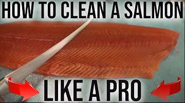 How to FILET a SALMON. (Includes Pin Bone Removal)