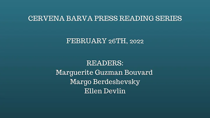 Cervena Barva Press Reading Series