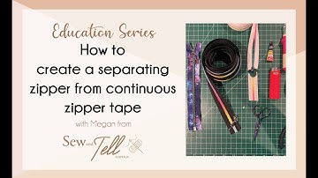 How to create a separating zipper from continuous zipper tape