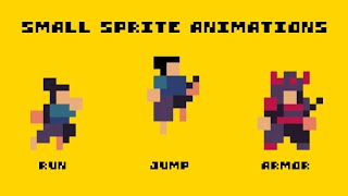 Small Sprite Animations | Pixel Art Timelapse