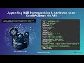 Appending Global B2B Demographics &amp; Attributes to an Email Address via API