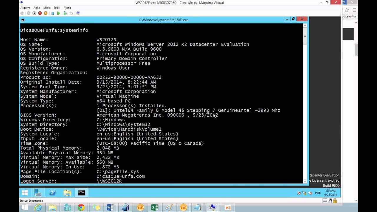 How To Get System Information From The Command Prompt Systeminfo Youtube