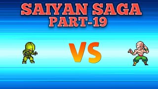 Saiyan saga part -19 (Saibaman vs tien)// Power warriors