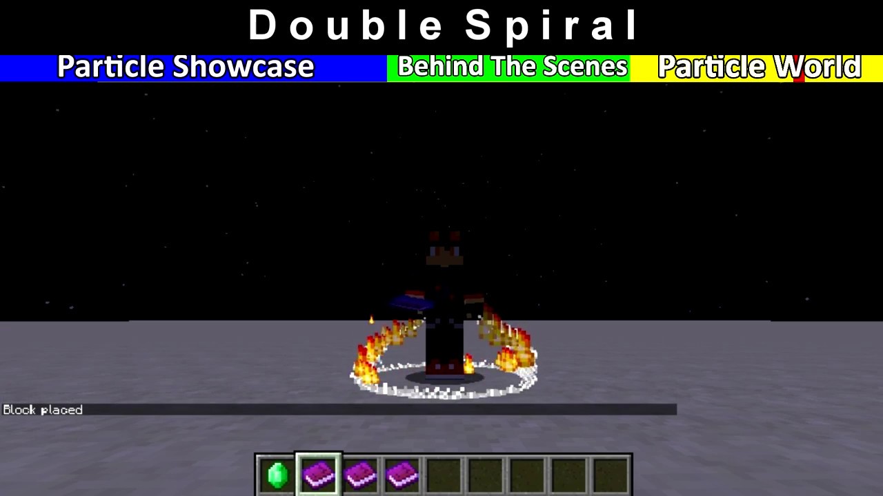 Minecraft Double Spiral Particle Effect Commands And World Download 1 10 And 1 11 Youtube