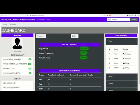 Inventory Management System - Dashboard