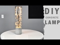 DIY Concrete Lamp Indoor Outdoor