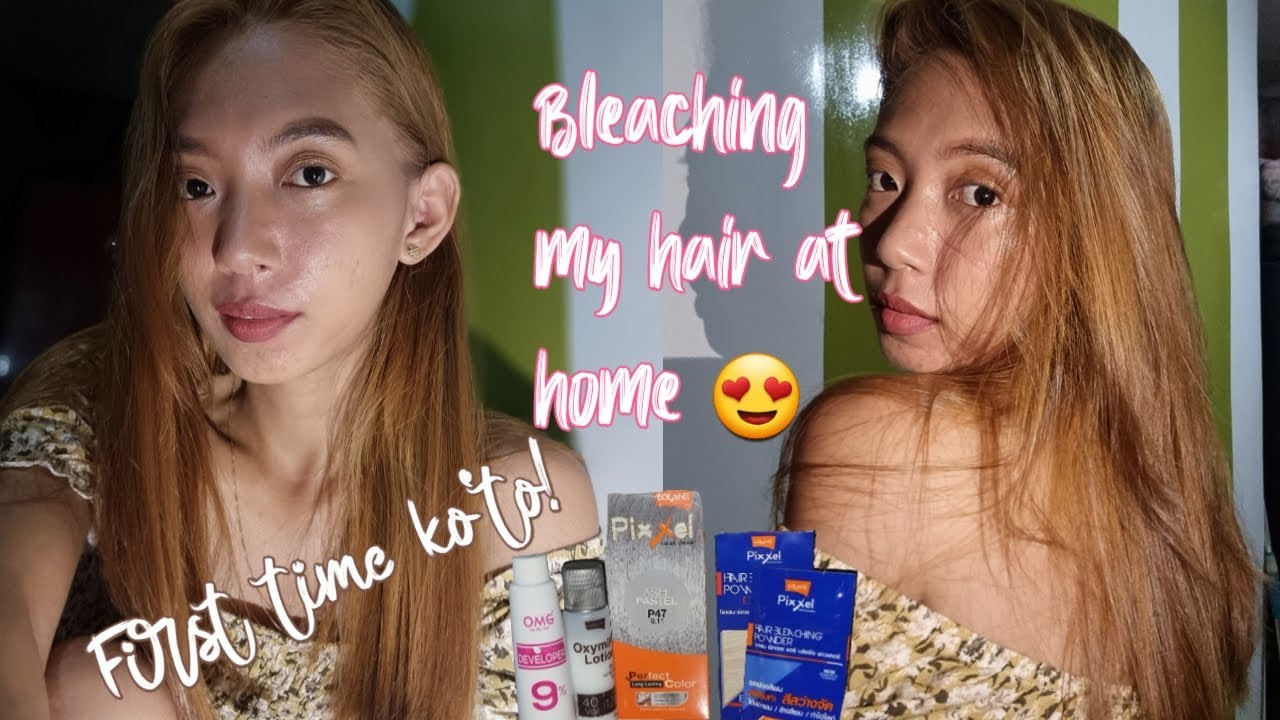 DIY BLEACH AT HOME LOW BUDGET HOW TO BLEACH HAIR YouTube
