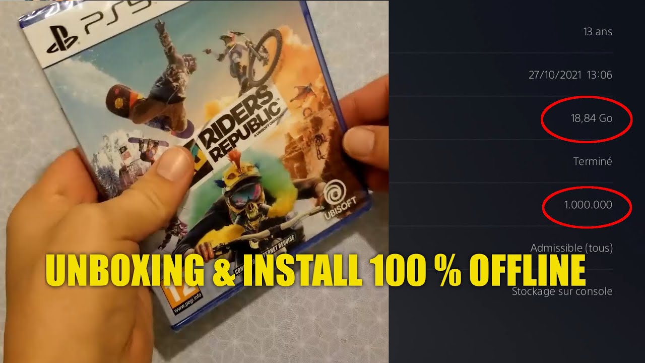 RIDERS REPUBLIC PS5 UNBOXING & INSTALL OFFLINE YouTube