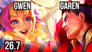 GWEN vs GAREN (TOP) | TR Challenger | 26.7