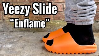 adidas Yeezy Slide “Enflame Orange” Review & On Feet