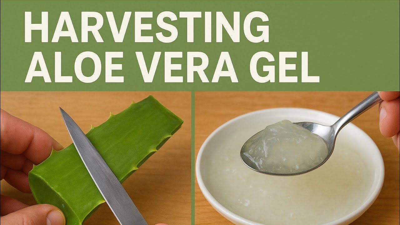How to make aloe vera gel at home | How to Harvesting inner gel (for Aloe vera specifically
