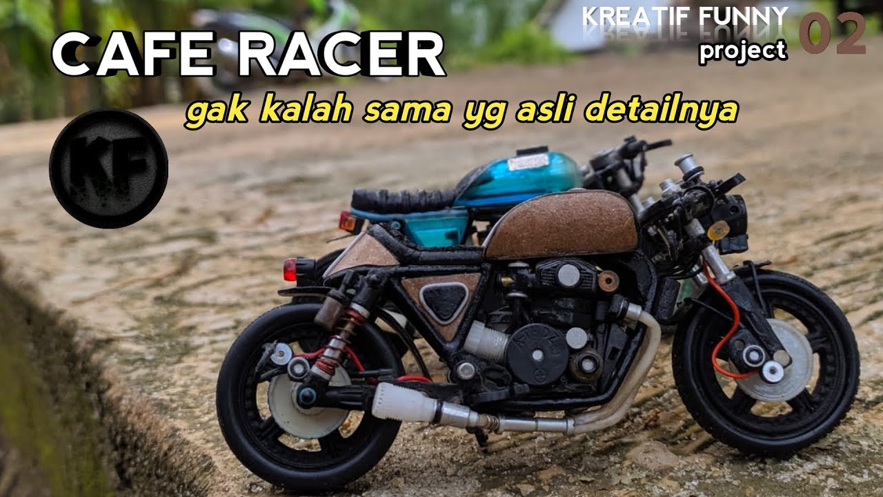  Miniatur  motor  CAFE RACER dari  KOREK GAS BEKAS  YouTube