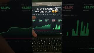 4K OFF EARNINGS TRADING 🤯😱 #trading #propfirmtrading #fypシ #viral ##tradingjournal #daytrader