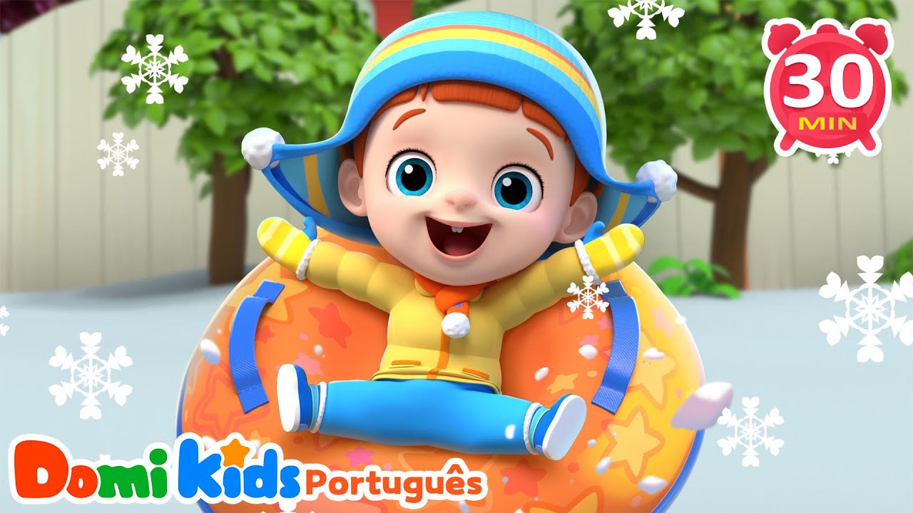 Canção de Inverno ❄️☃️ Vamos Brincar na Neve | Canções Infantis | Domi Kids | LEFUN Kids TV