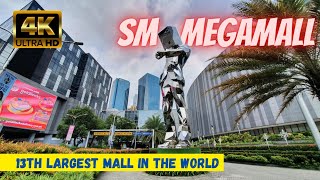 [4K] SM Megamall Full Walk Tour 🇵🇭 | 13th Largest Mall in the World