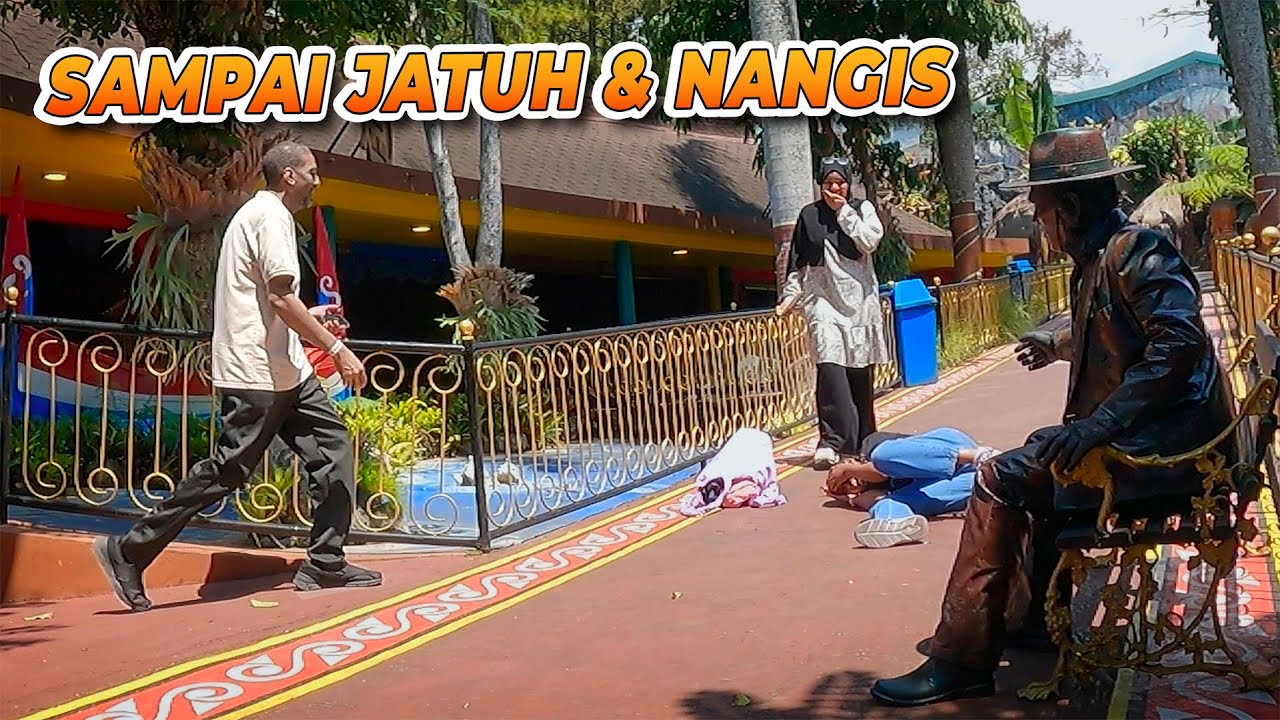 PRANK PATUNG HIDUP TERGILA‼️Sampai Jatuh & Nangis 😂😱