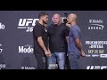 Nick diaz vs robbie lawler press conference staredown  ufc 266  mma fighting