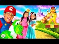 Super Mario Ryan save Princess Peach from Browser Pretend play!